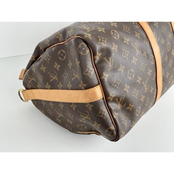 Louis Vuitton Keepall 45 Brown Canvas Duffle Bag - Picture 12 of 16